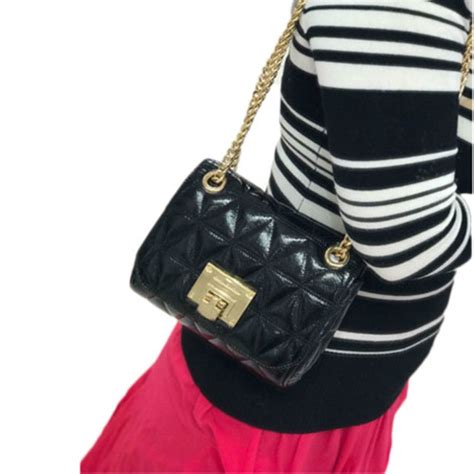 vivianna patent leather michael kors|Michael Michael Kors Quilted Vivianne Shoulder Bag .